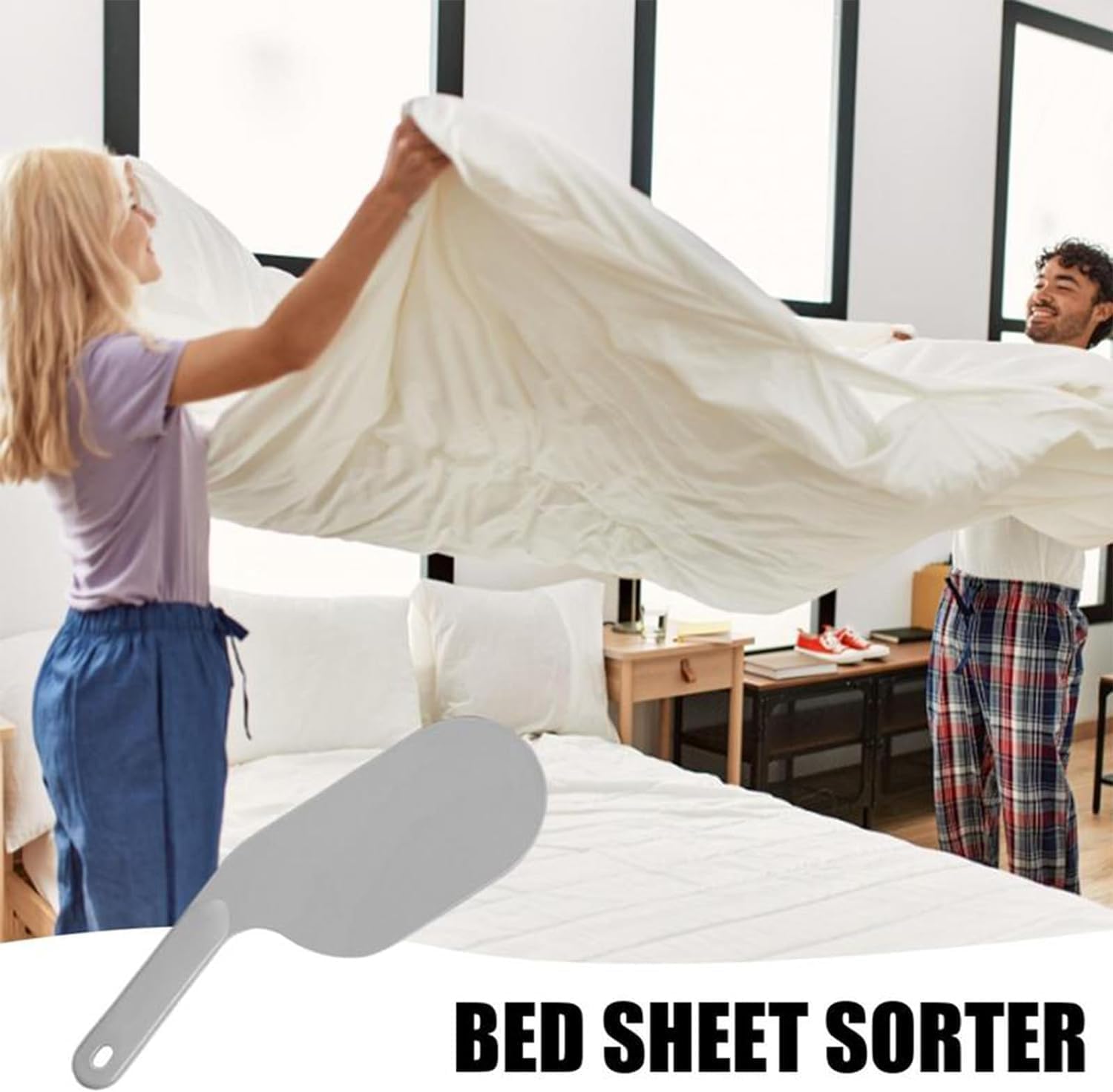 Extra Long Bed Sheet Tucker Tool for Making Your Bed Mattress Lifter for Changing Sheets Bed Sheet Holder No More Lifting The Mattress - Handy Bed Sheet Tightener for Hotel-Level Bedding