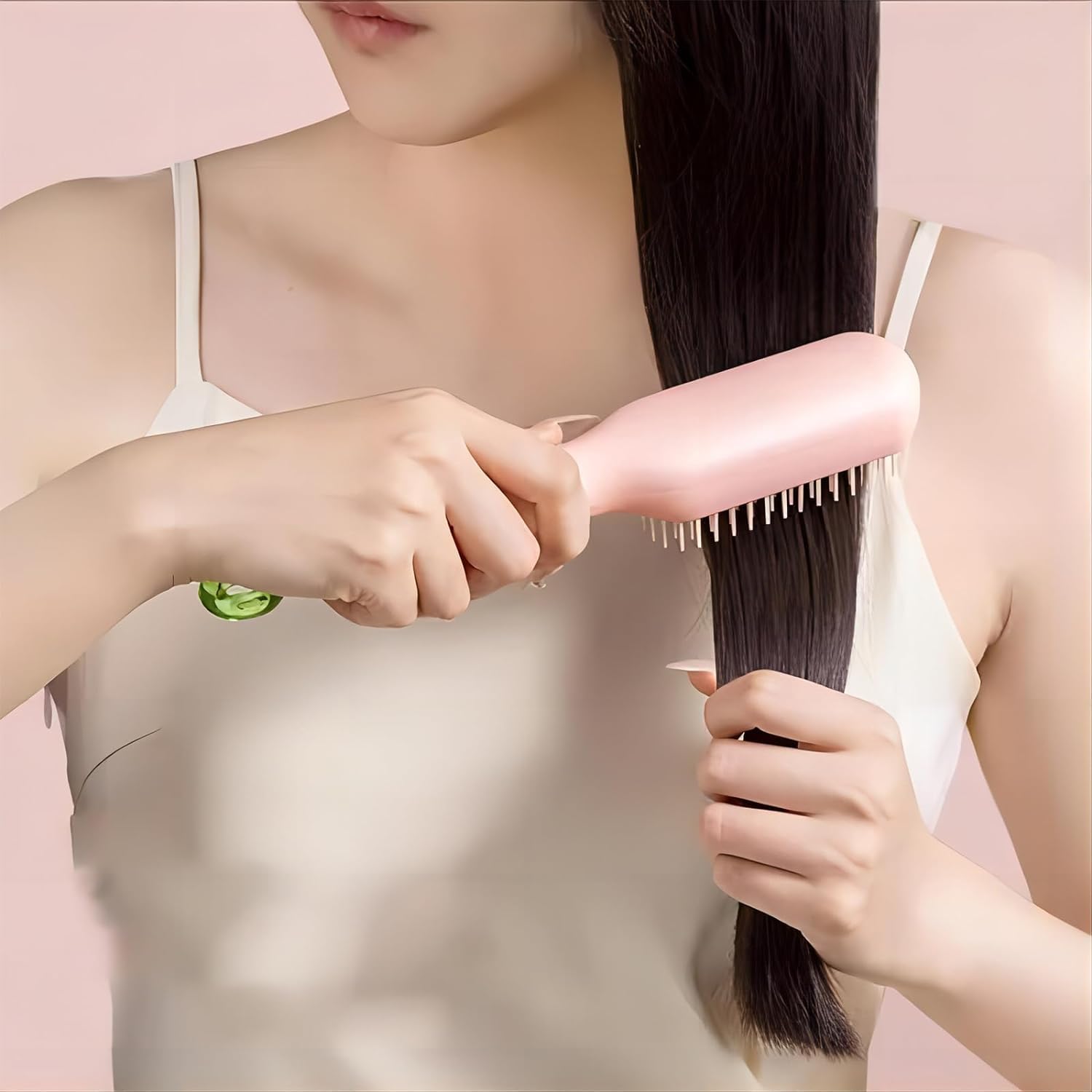 Magic Retractable Comb, Self-Cleaning Anti-Static Massage Comb, Self Cleaning Hair Brush for Women